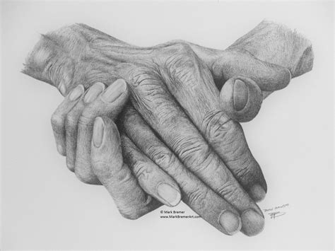 Pencil drawing. These Hands. - Mark Bremer