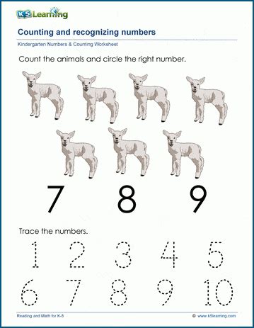 Count to seven | K5 Learning