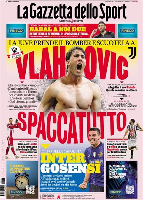 Le prime pagine dei quotidiani sportivi in edicola oggi - Calcio Lecce