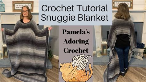 Crochet Snuggie Blanket Tutorial - YouTube