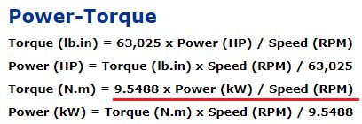 Motor torque calculation, about the units - Engineering Stack Exchange