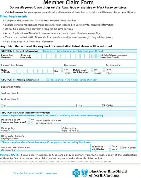 Blueshield Fillable Insurance Claim Form - Printable Forms Free Online