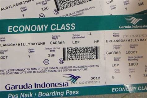 Contoh Tiket Pesawat Garuda Indonesia - 51+ Koleksi Gambar