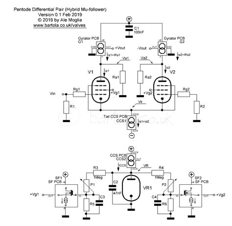 Pentode Differential Pair (Hybrid Mu-follower) – Bartola® Valves