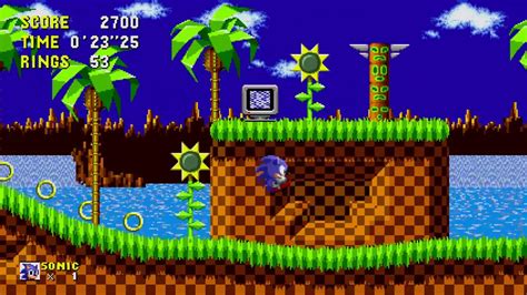 Sonic the Hedgehog "Remastered": Green Hill Zone Act 1 (Sonic) [1080 HD ...