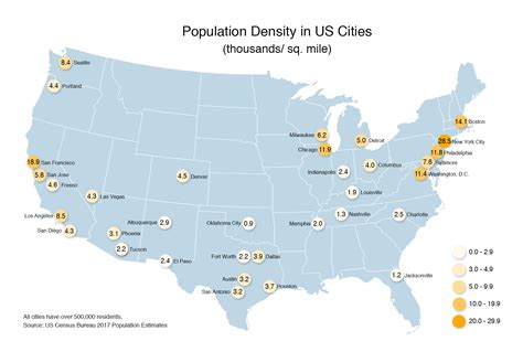 Map Of Us Cities By Population - Carolina Map