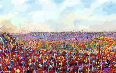 Byzantine legions at the Battle of Adrianople against the Goths ...