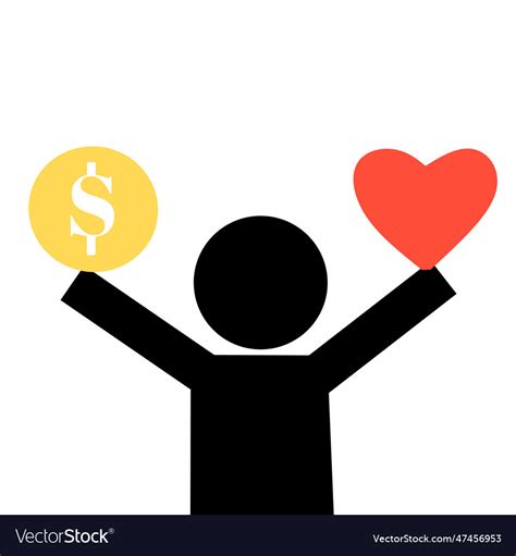 Money and love Royalty Free Vector Image - VectorStock