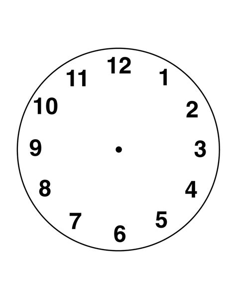 Free Printable Clock Faces