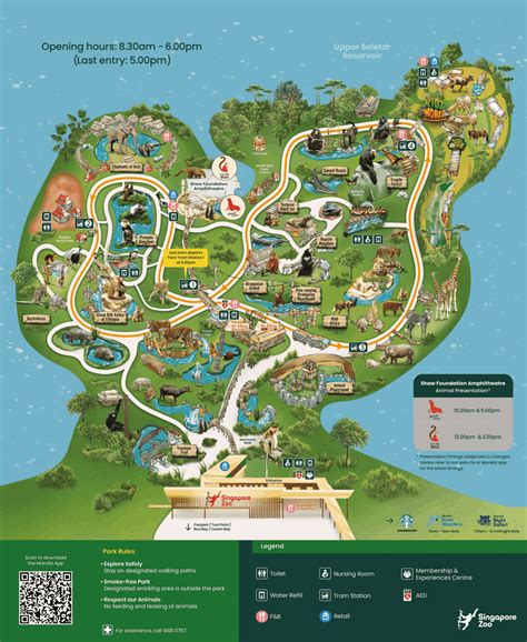 Park Map - Singapore Zoo