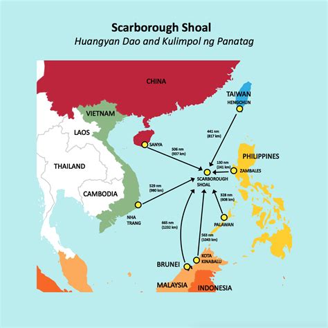 Scarborough Shoal Distance | Scarborough shoal, South china sea ...