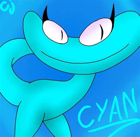 Rainbow friends Cyan by Carolinajt on DeviantArt