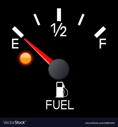 Empty Gas Tank Dashboard