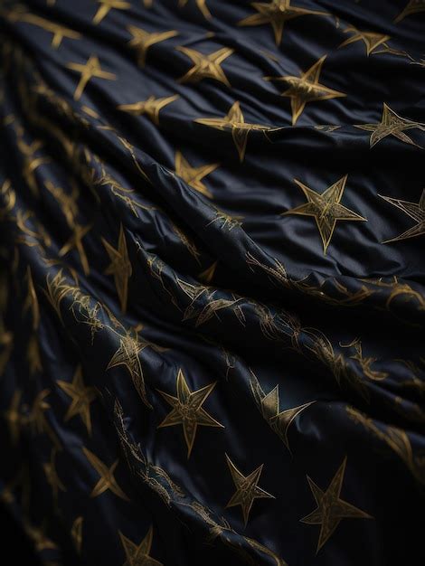 Premium AI Image | A black dress with gold stars on it