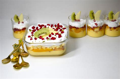 Custard Trifle | Fruit Custard Trifle | Easy Tasty Trifle Recipe ...