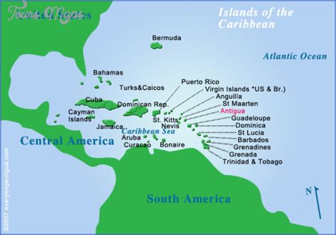 Antigua Map - ToursMaps.com