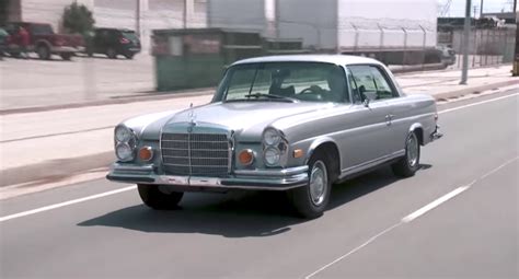 Jay Leno takes a classic Mercedes-Benz coupe out for a spin