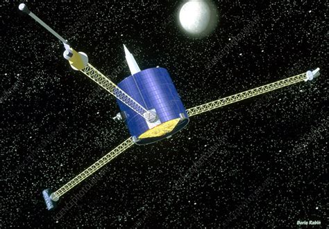 Artwork of the Lunar Prospector spacecraft - Stock Image - R250/0103 ...