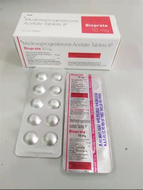 BIOPRATE Medroxyprogesterone Acetate Tablets Ip at Rs 250/piece in Nagpur