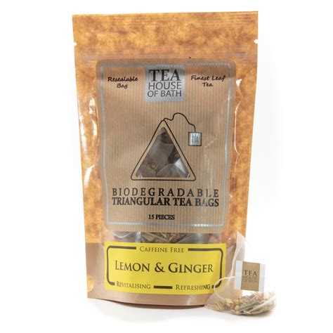 Lemon & Ginger Tea Bags - Herbal Tea - Tea House Emporium