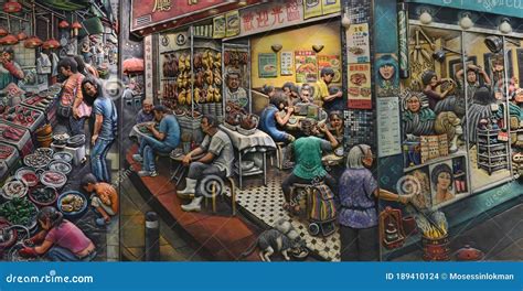 Sai Ying Pun Market Stand-out Art Editorial Stock Image - Image of ...