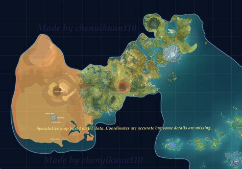 Sumeru desert map speculation based on current beta test OOB object ...