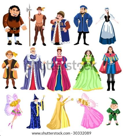 Fairy Tales Characters Stock Vector 30332089 - Shutterstock