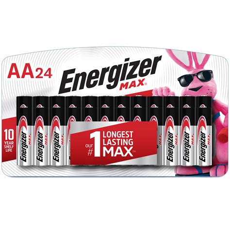 Energizer MAX AA Batteries, Alkaline Double A Batteries (24 Pack ...