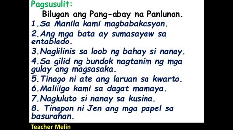 10 Halimbawa Ng Pang Abay Na Pamaraan Sa Pangungusap - upang saan