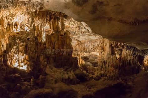 Dripstone cave stock image. Image of gaping, ground, cave - 93618019