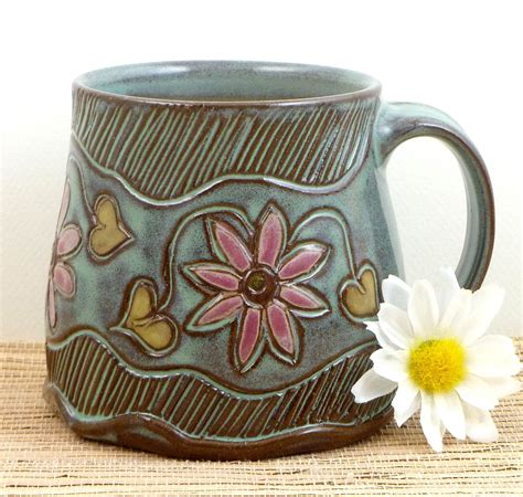 Handmade pottery mug | Pottery mugs, Pottery designs, Handmade pottery