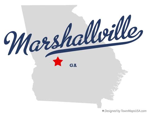 Map of Marshallville, GA, Georgia