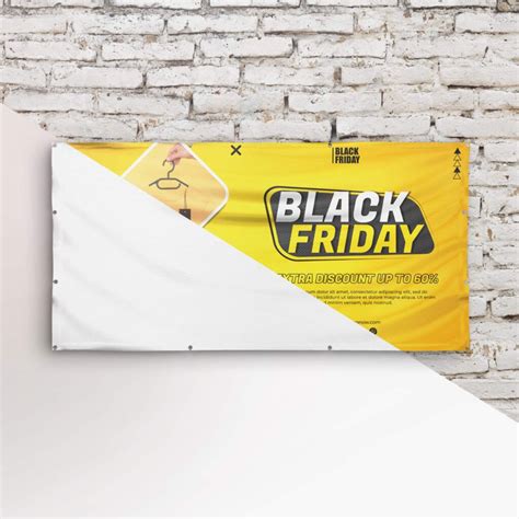 Free Vinyl Banner Mockup PSD Template - Mockup Den