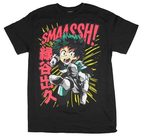 My Hero Academia Shirt - Men's Izuku "Deku" Midoriya Character T-Shirt ...