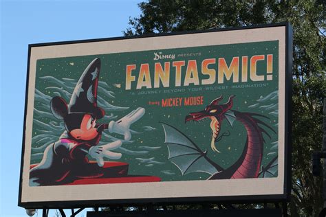 PHOTOS: New Fantasmic! Entrance Billboard at Hollywood Studios Pays ...