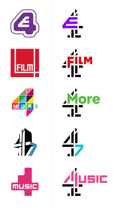 Brand New: New Logos for all Channel 4 by 4creative and ManvsMachine