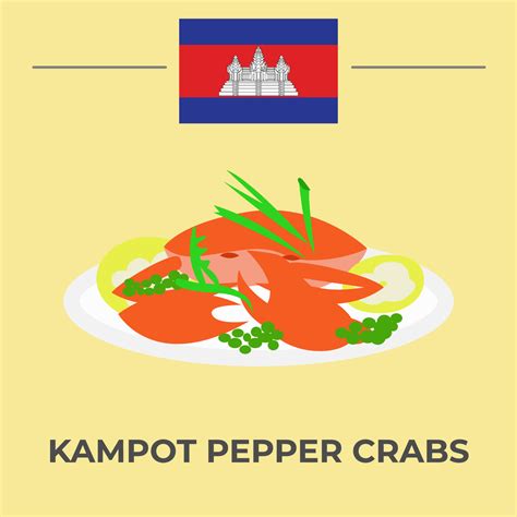 Kampot Pepper Crabs 17228327 Vector Art at Vecteezy