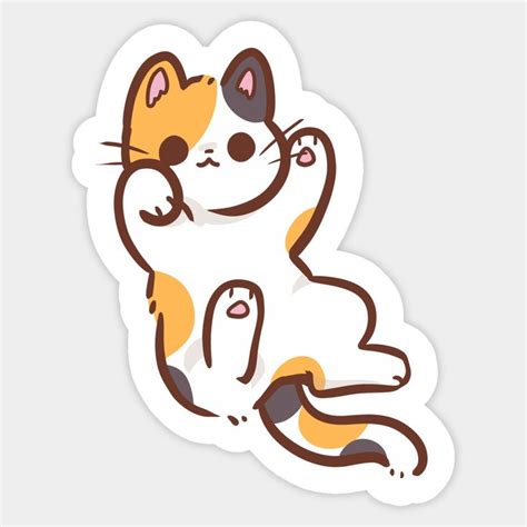 Calico cat by waifumachines | Black cat sticker, Kawaii stickers, Cat ...