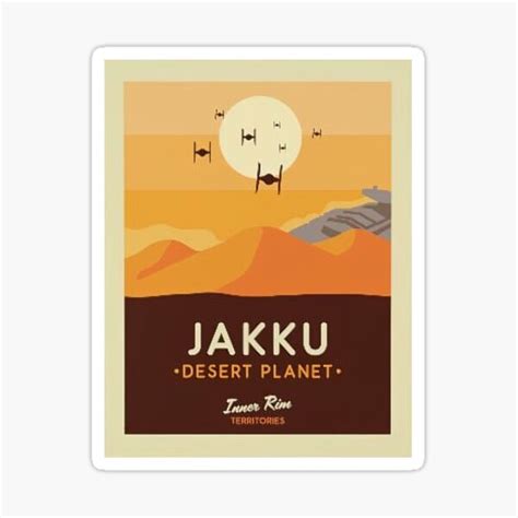 "Jaku Desert" Sticker for Sale by antonlacombe | Redbubble