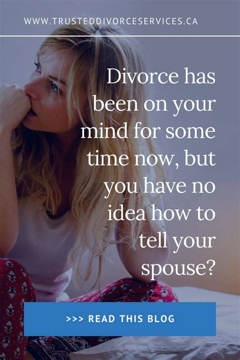 Telling Your Spouse You Want a Divorce | Divorce advice, I want a ...