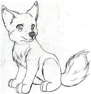 Anime Wolf Pup Drawings - Lots of sketches here | Cute wolf drawings ...