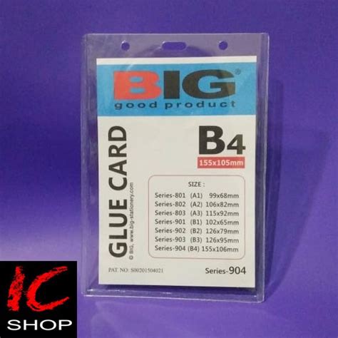 Jual Card Case B4 / Glue Card / Name Tag Tebal / Plastik Tempat ID Card ...