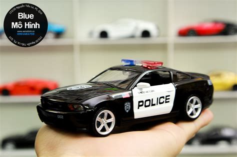 Xe cảnh sát Mỹ Ford Mustang GT Police tỷ lệ 1:32 - Blue Mô Hình