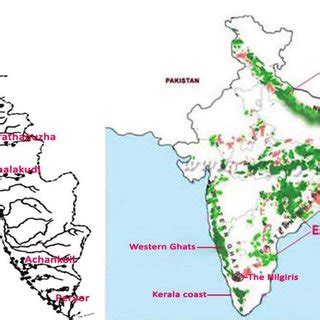 Map showing the distribution of monazite sand along the Kerala coast ...