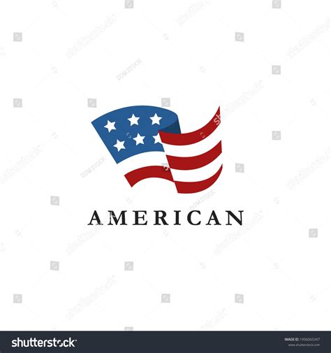 Abstract Simple United States America Flag Stock Vector (Royalty Free ...