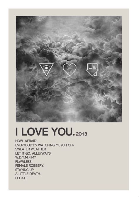 i love you - the neighbourhood - by lola | Music poster, Music poster ...