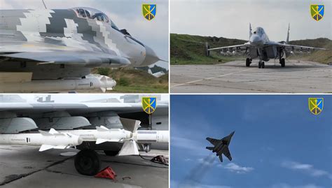 Publication d'une vidéo d'un très rare avion de chasse ukrainien MiG-29 ...