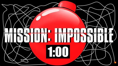 1 Minute Timer Bomb [MISSION IMPOSSIBLE] 💣 | Timer Topia