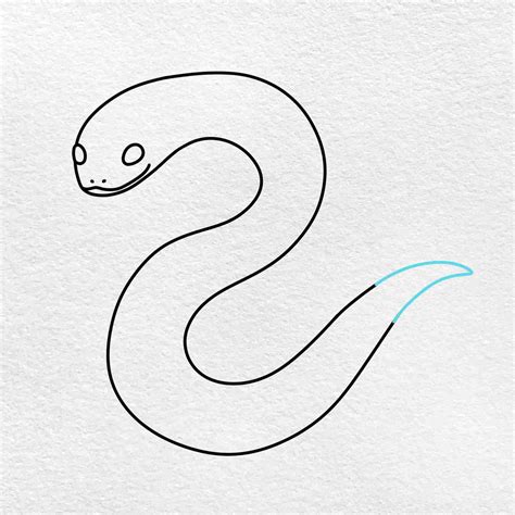 Easy Snake Drawing - HelloArtsy