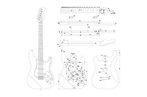 Fender Stratocaster Guitar Templates | Electric Herald